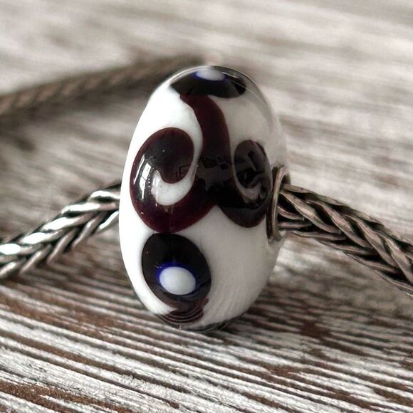 TROLLBEADS Set of Unique Rare Jumbo & Silver Twisted Bangle XXS LAA 925S NEW! - Picture 7 of 14